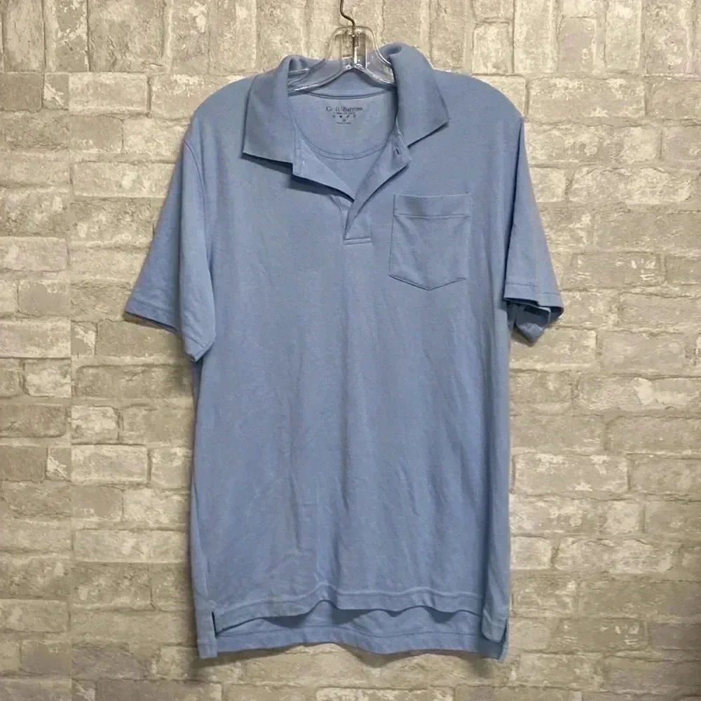 Mens Croft & Barrow light blue signature polo shirt